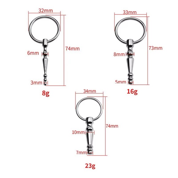Mens Stainless Steel Sounding Rods and Stretching - Picture 6 of 6